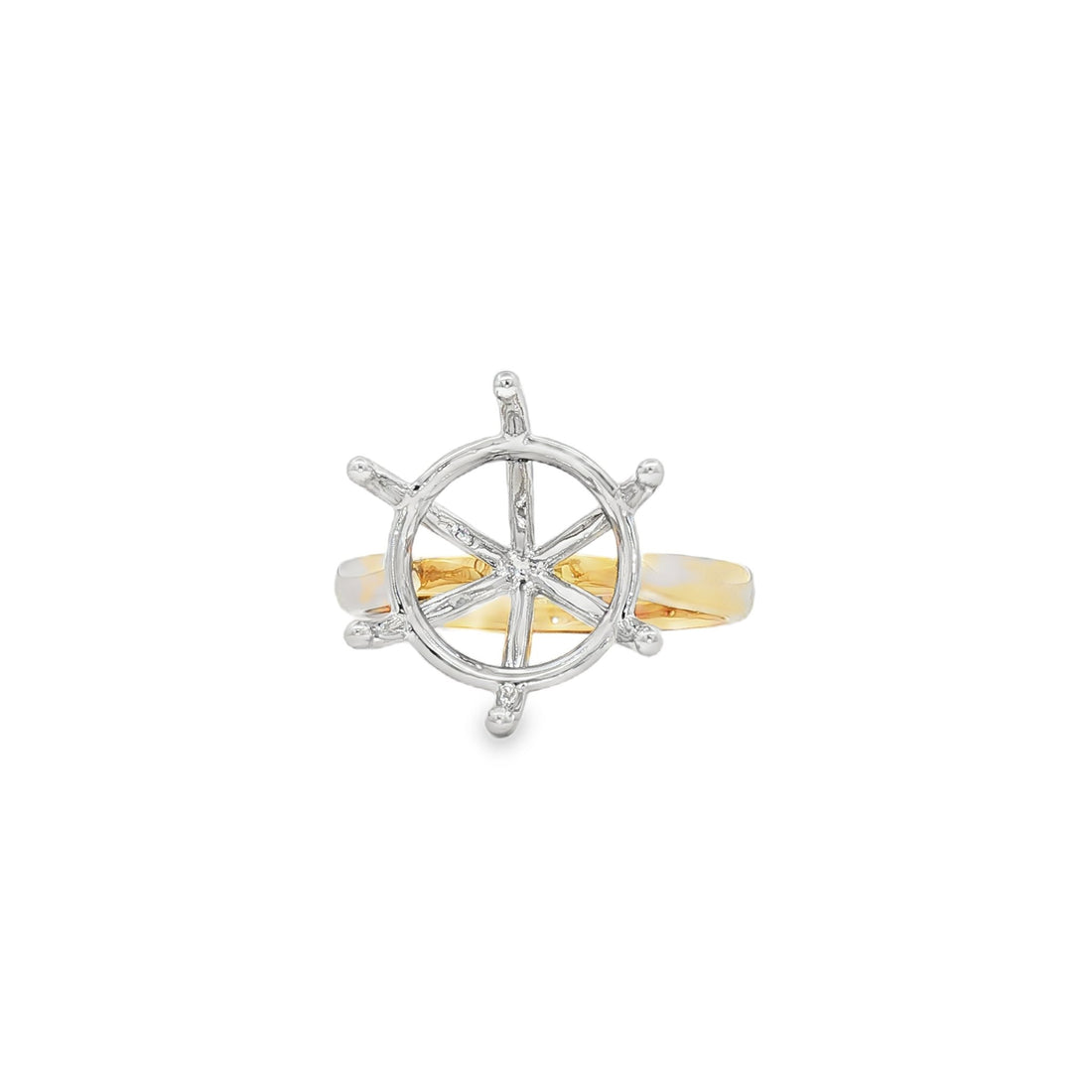 14kt Yellow And White Gold Semi-Mount