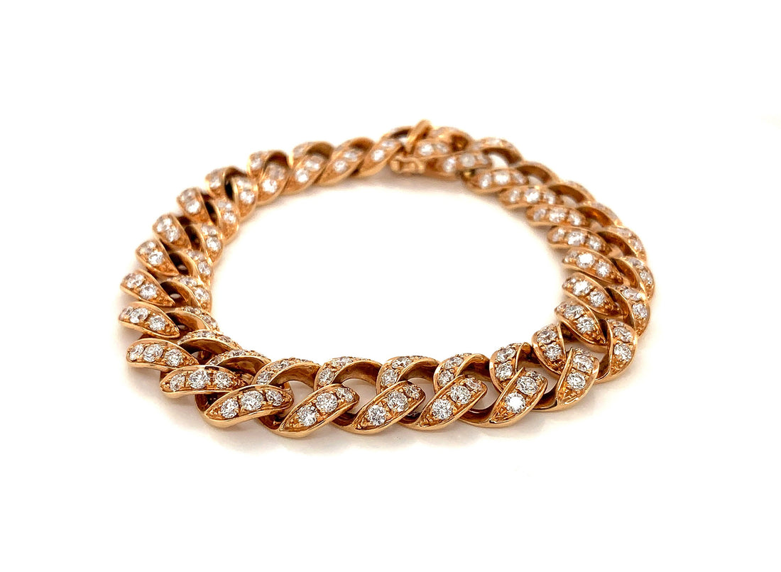 18kt Rose Gold Diamond Bracelet