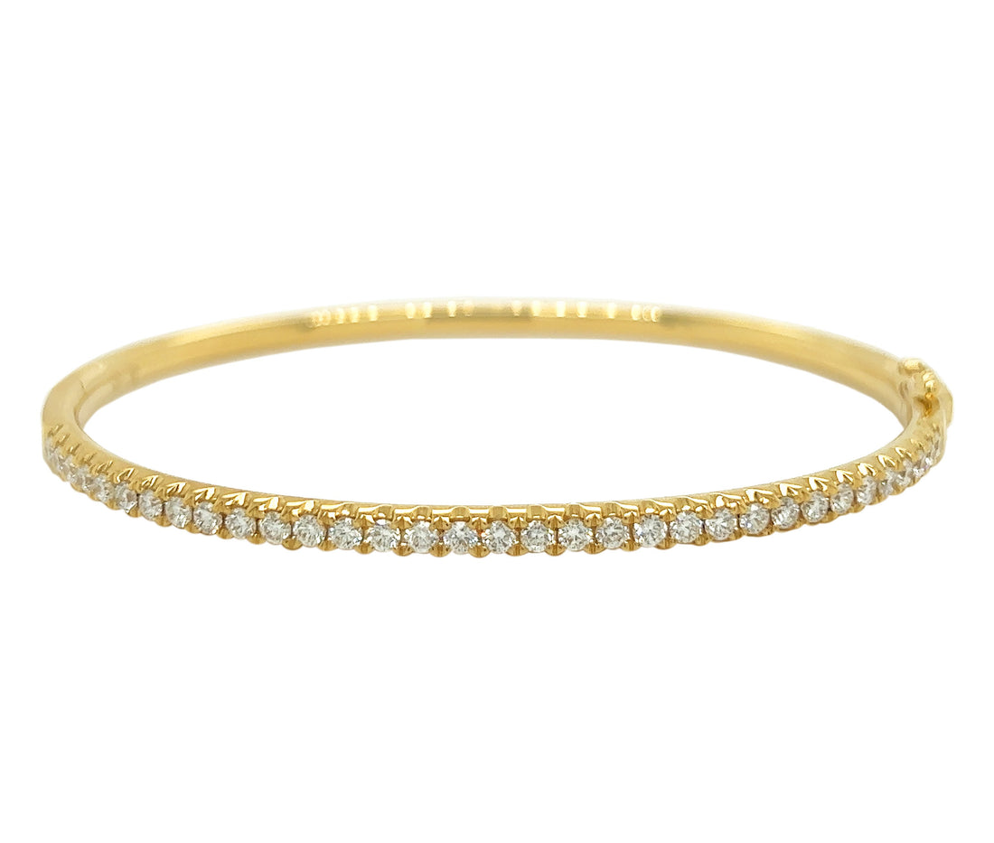 18kt Yellow Gold Diamond Bangle
