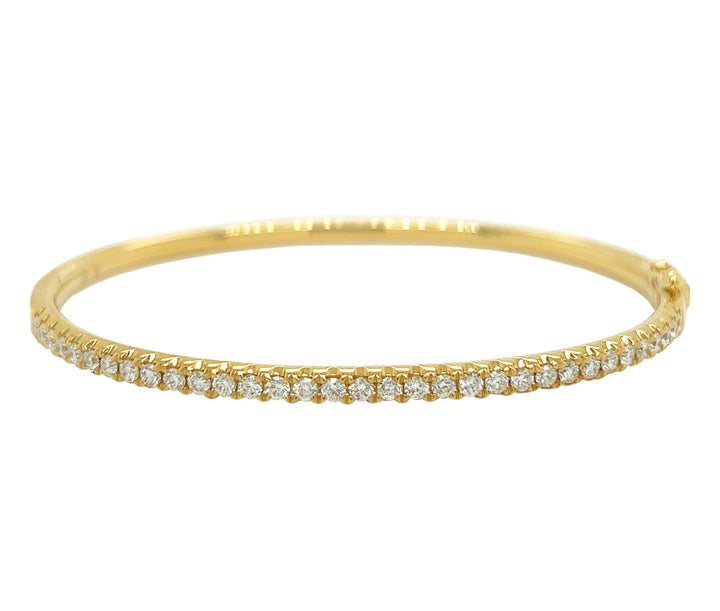 18kt Yellow Gold Diamond Bangle