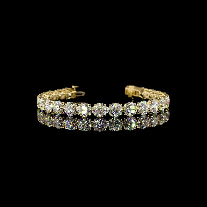 14kt Yellow Gold Lab Diamond Tennis Bracelet
