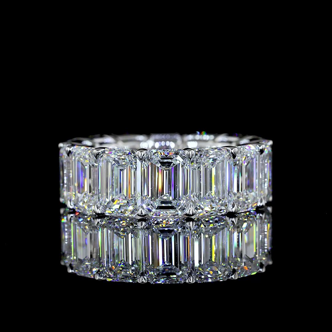 14kt White Gold Lab Diamond Eternity Band