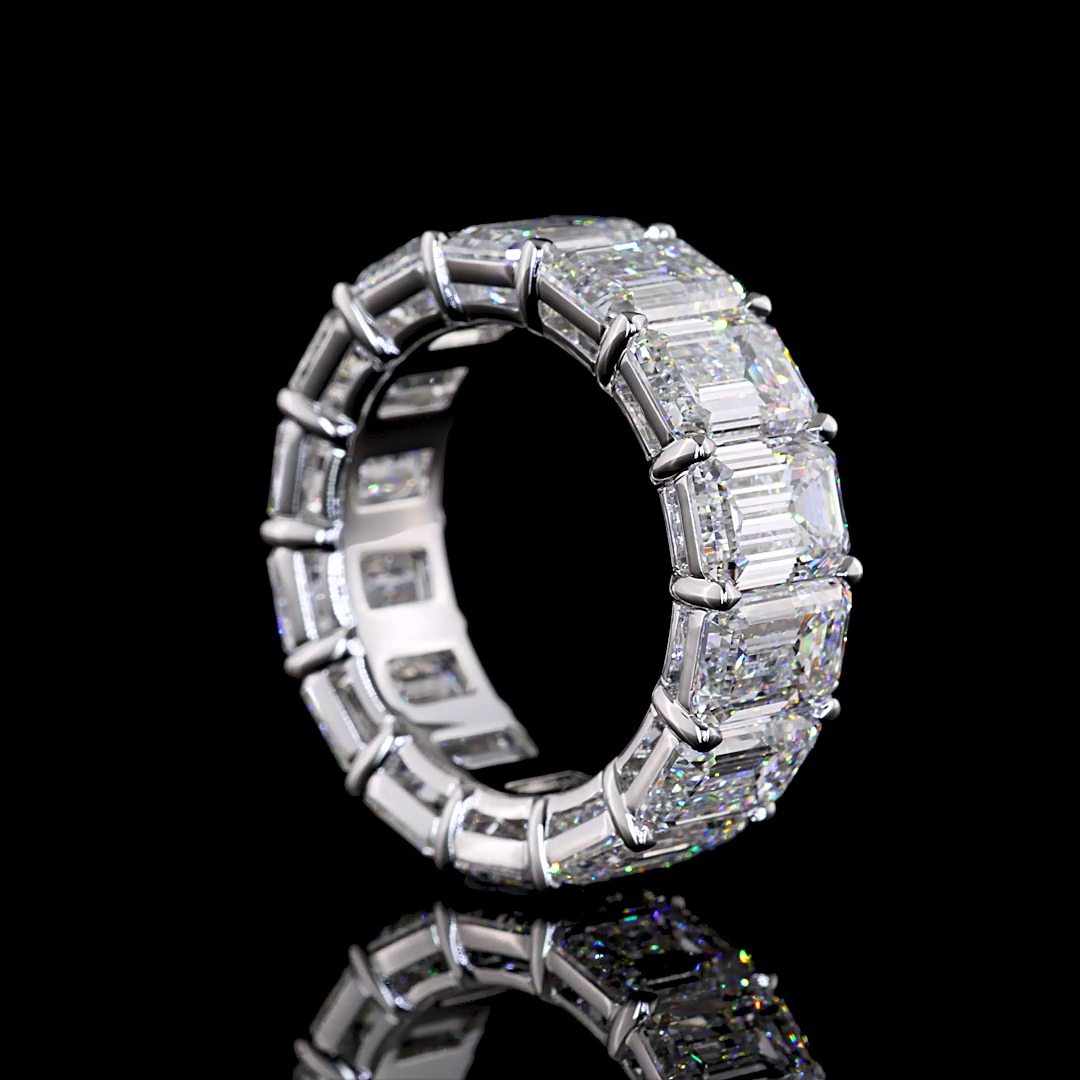 14kt White Gold Lab Diamond Eternity Band