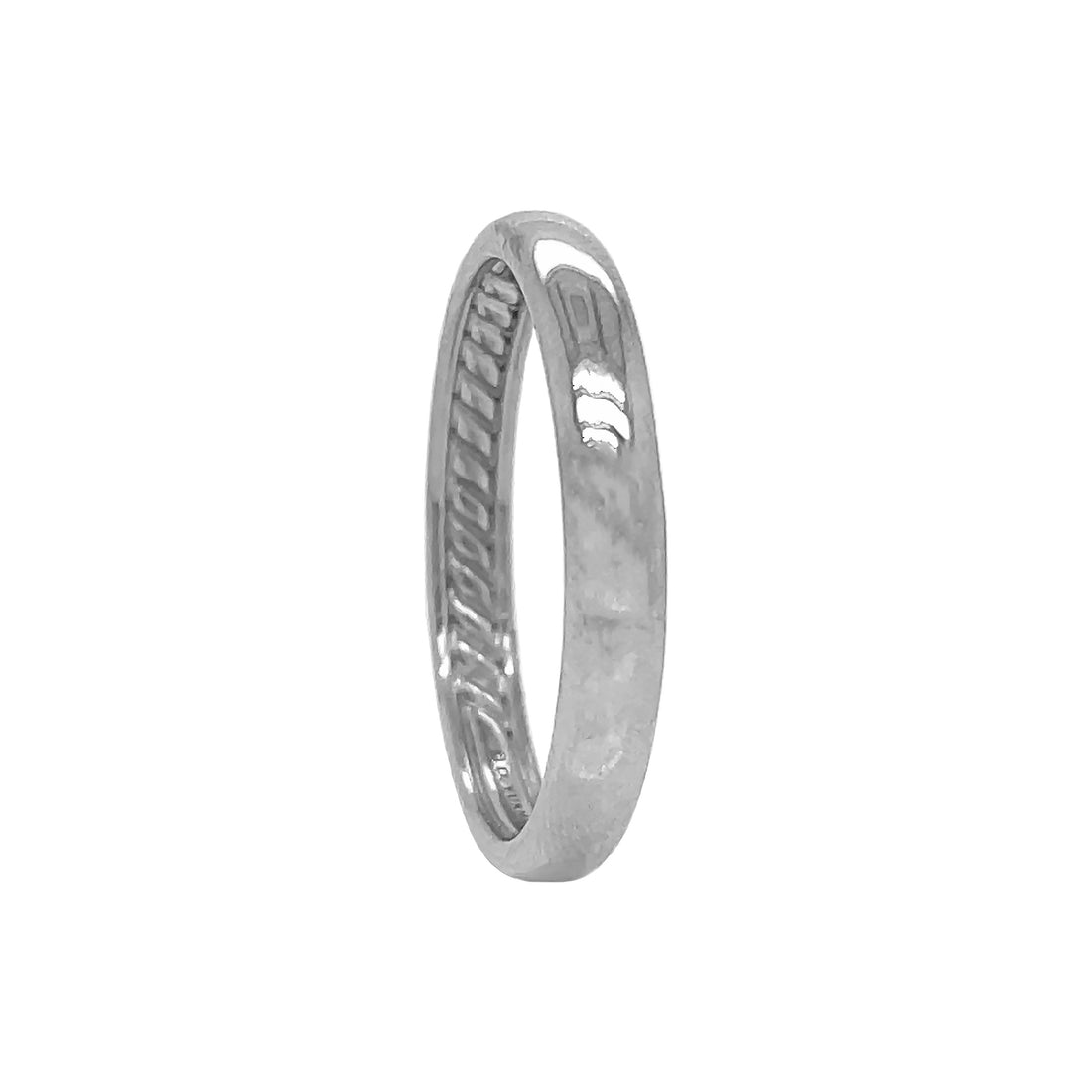 18kt White Gold Wedding Band