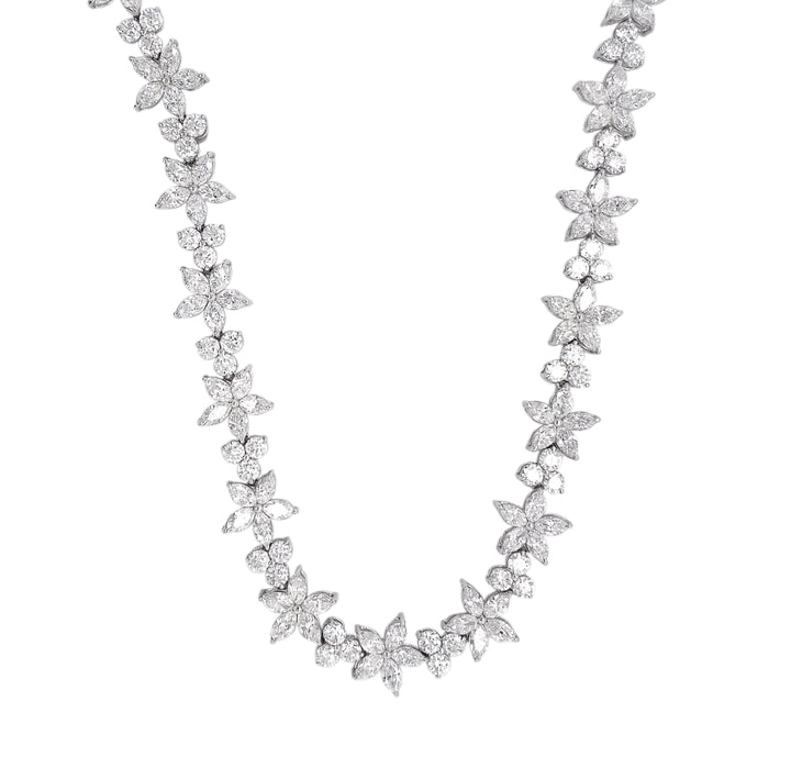 18kt White Gold Diamond Necklace