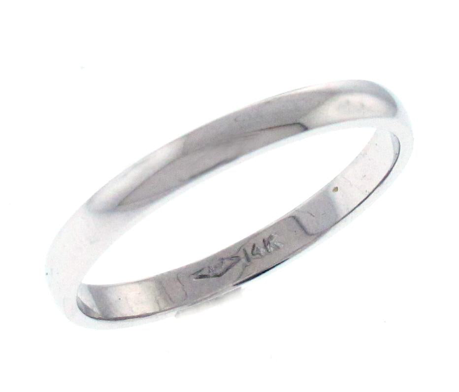 14kt White Gold Men's Wedding Band