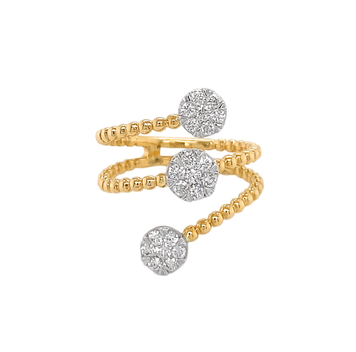 18kt Yellow and White Gold Diamond Ring