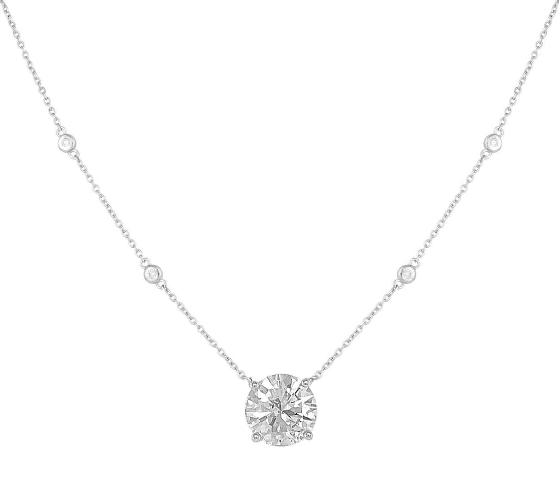 18kt White Gold Diamond Necklace