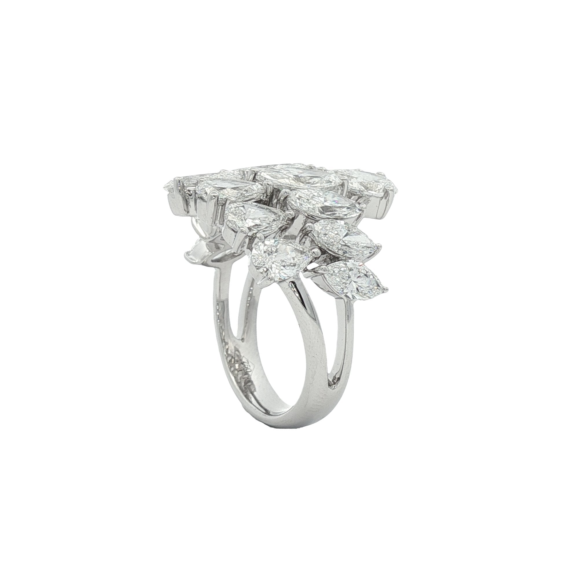 18kt White Gold Lab Diamond Ring