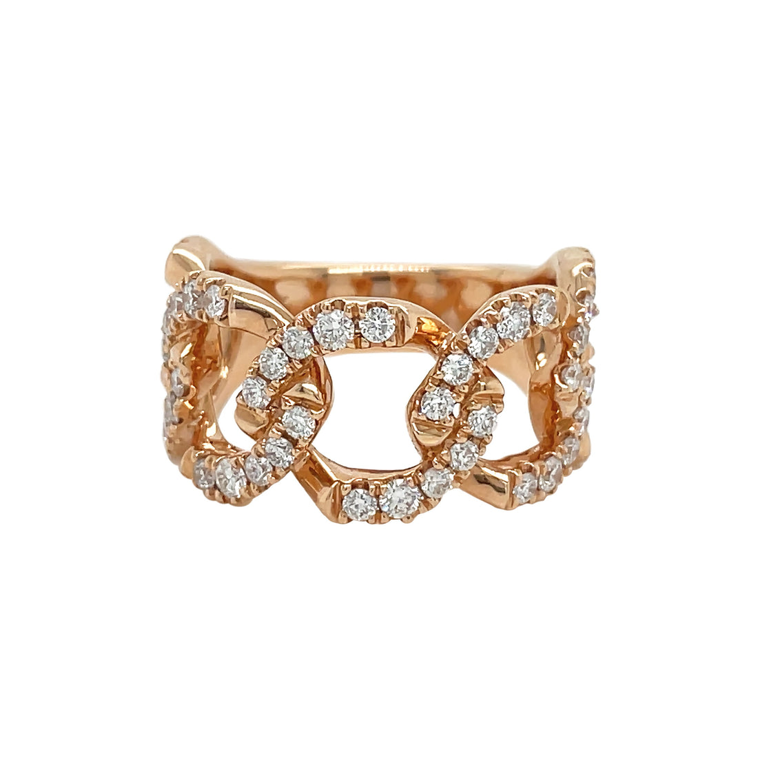 18kt Rose Gold Diamond Ring