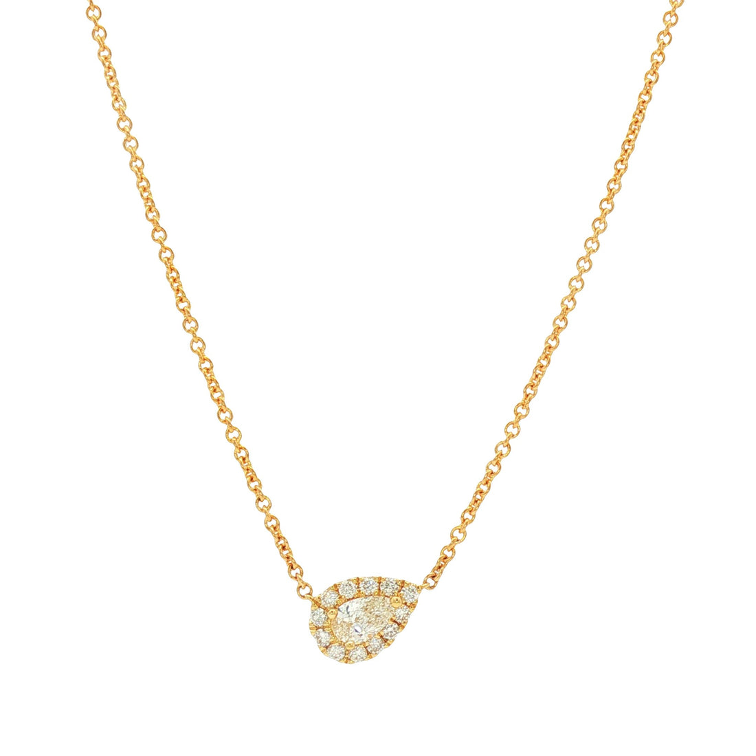 18kt Yellow Gold Diamond Pendant