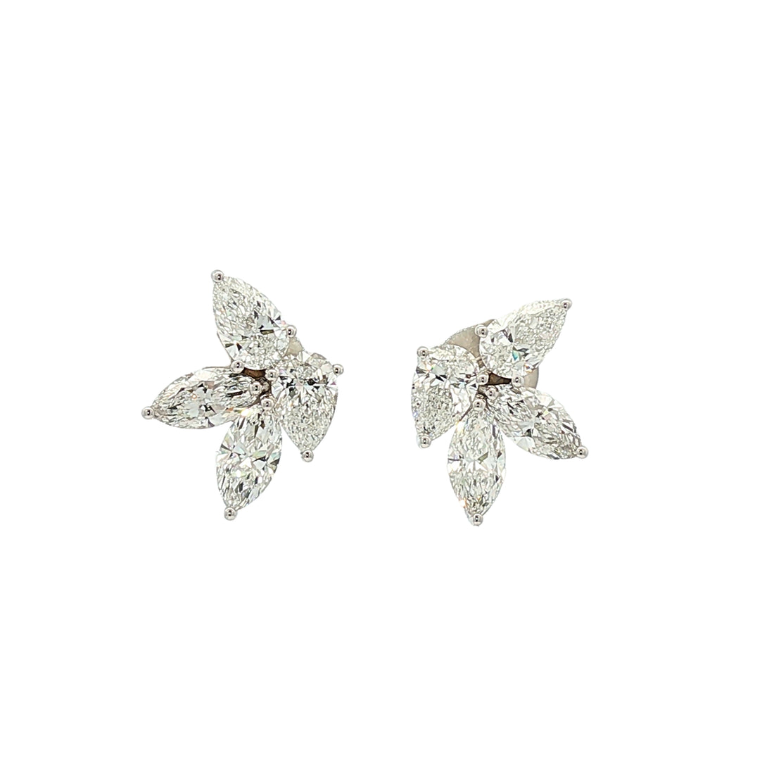 18kt White Gold Lab Diamond Earrings