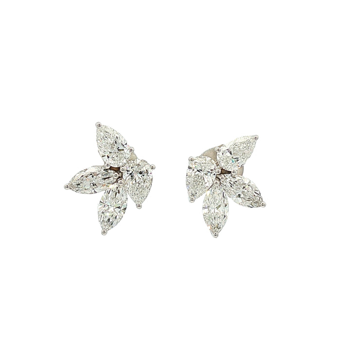 18kt White Gold Lab Diamond Earrings