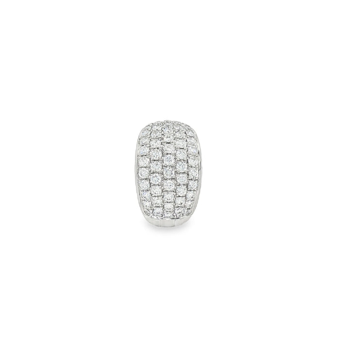 18kt White Gold Diamond Cuff Earring