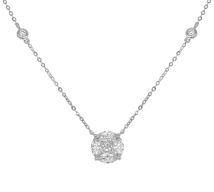 18kt White Gold Diamond Pendant