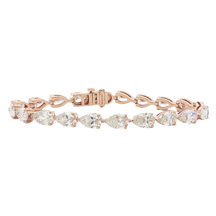 14kt Rose Gold Lab Diamond Tennis Bracelet