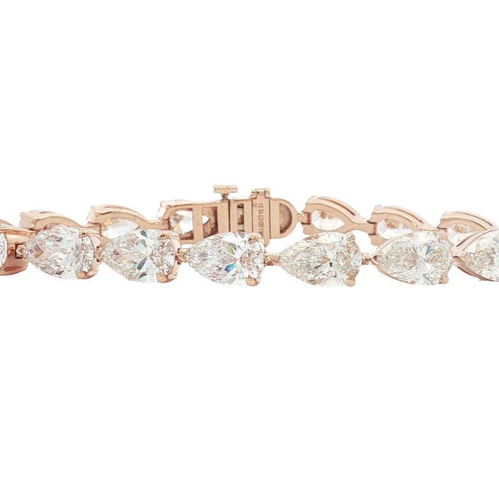 14kt Rose Gold Lab Diamond Tennis Bracelet