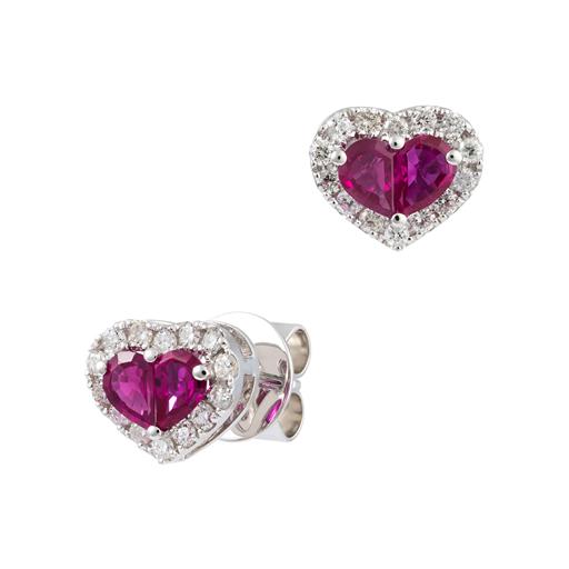 18kt White Gold Diamond Earrings