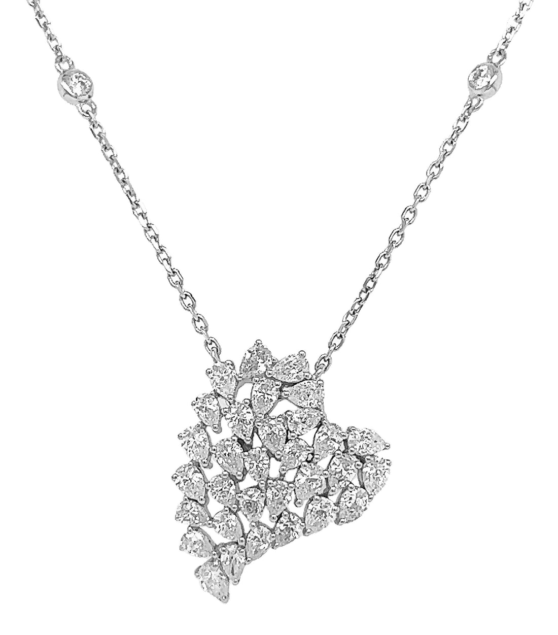 18kt White Gold Diamond Pendant
