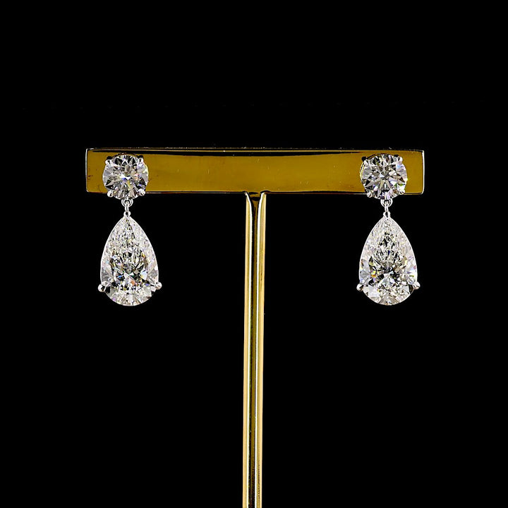 14kt White Gold Lab Diamond Earring