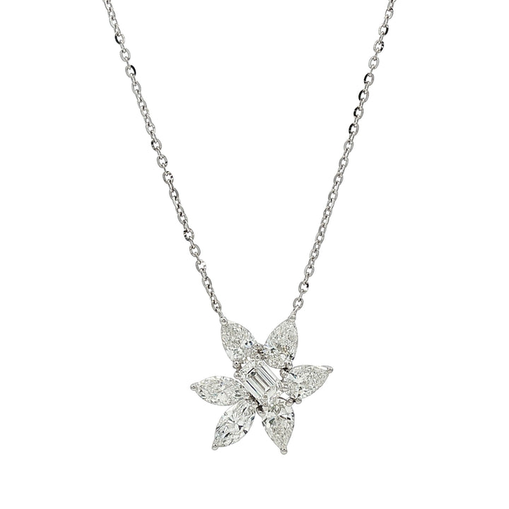 18kt White Gold Lab Diamond Pendant