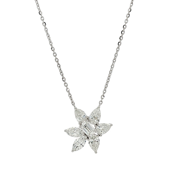 18kt White Gold Lab Diamond Pendant