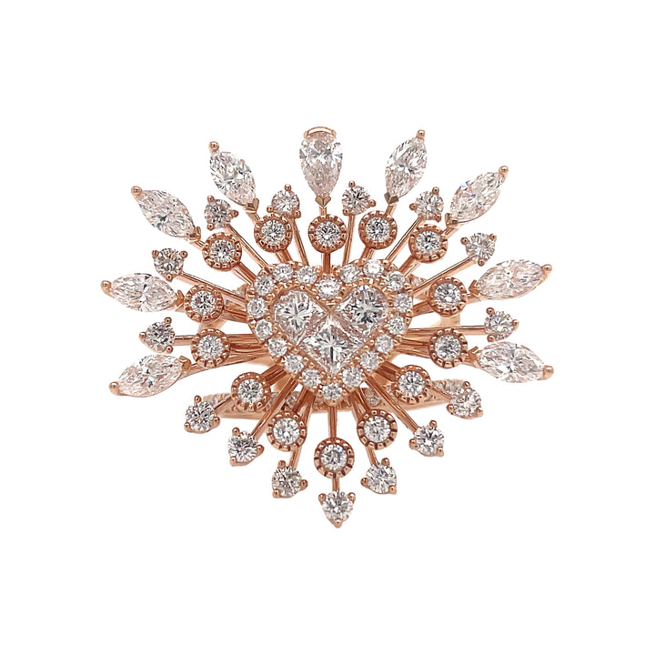 18kt Rose Gold Diamond Ring