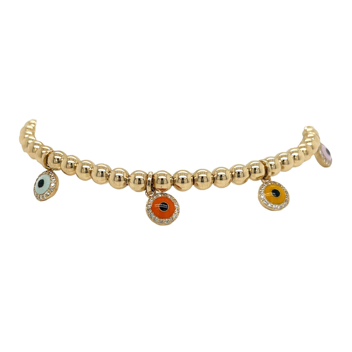 14kt Yellow Gold Diamond Bracelet