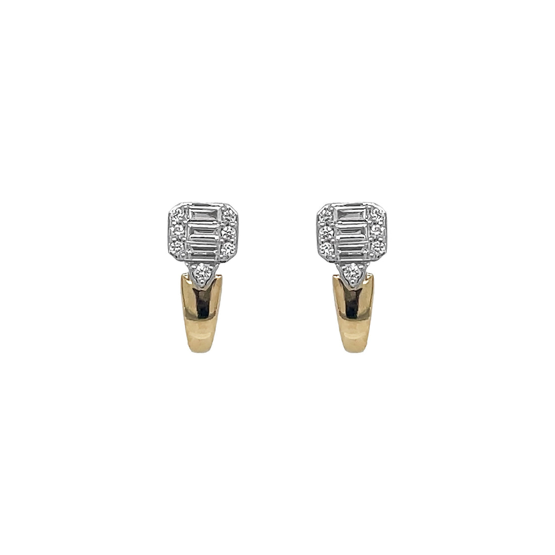 18kt Yellow Gold Dimoand Earrings