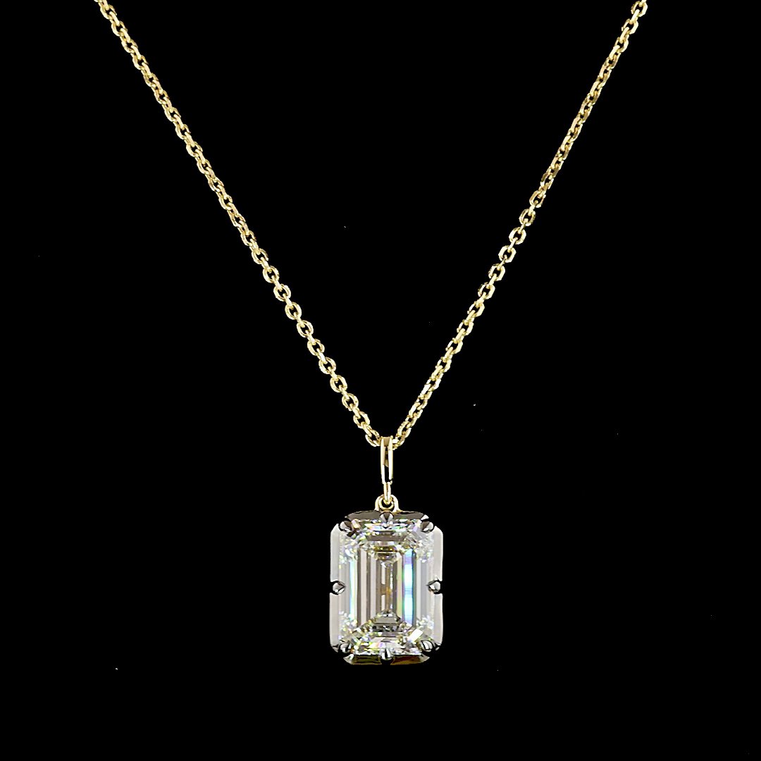 14kt Yellow Gold Lab Diamond Pendant