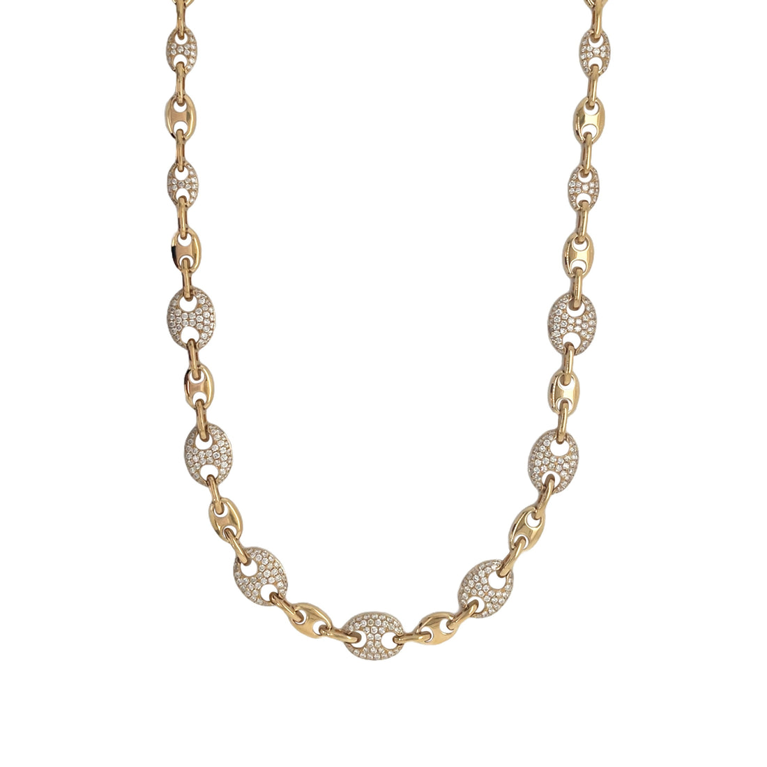 18kt Yellow Gold Diamond Necklace