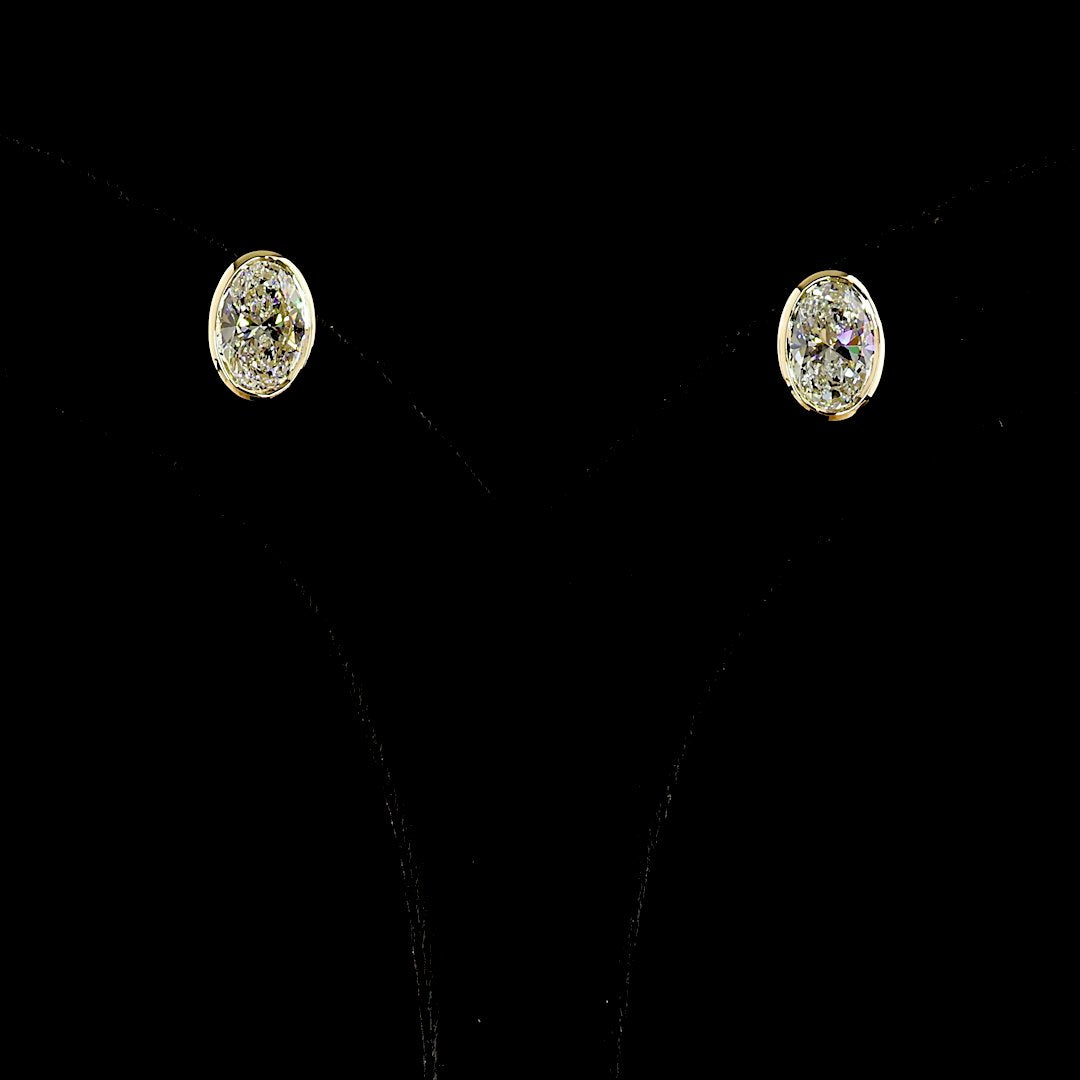 14kt Yellow Gold Lab Diamond Studs