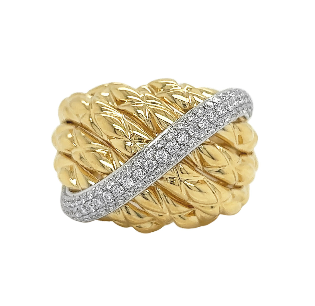 18kt Yellow Gold Diamond Ring