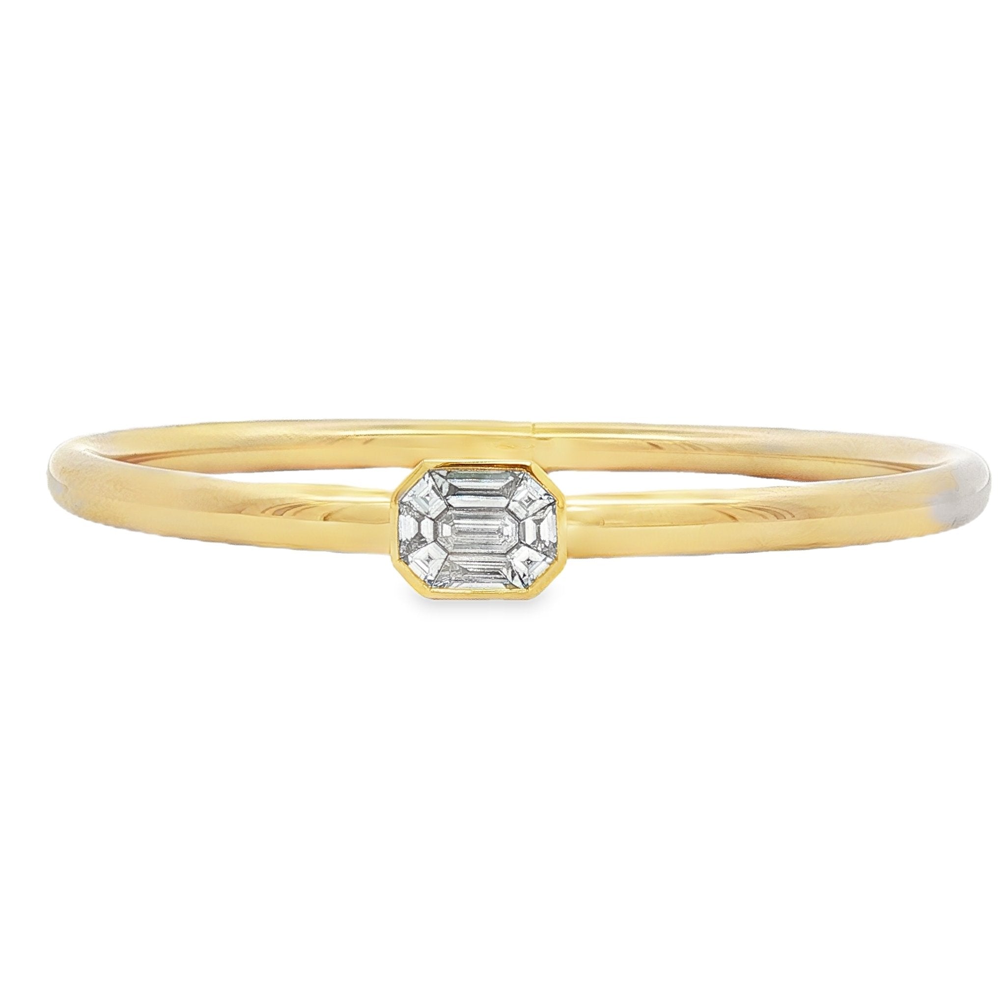 18kt Yellow Gold Diamond Bangle