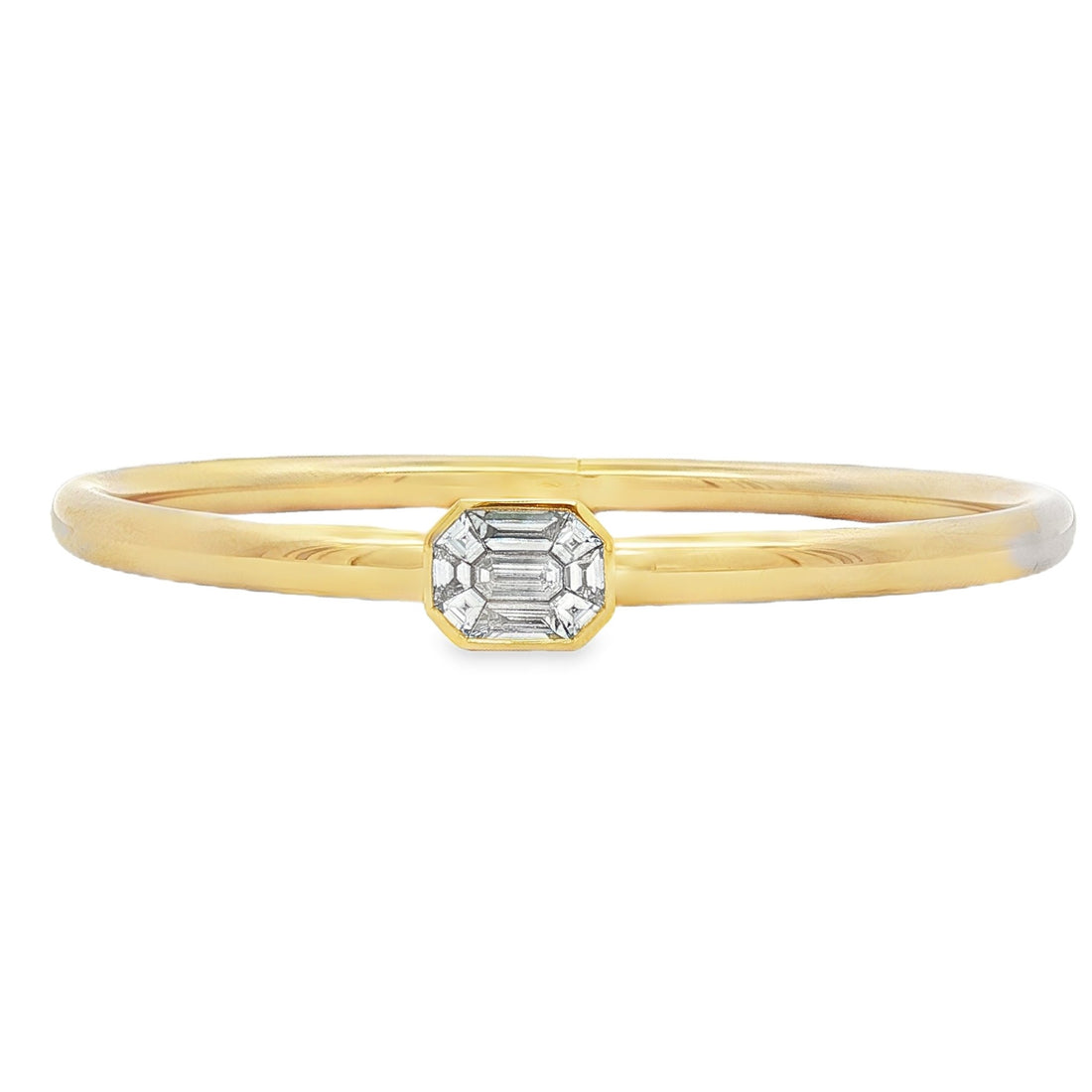 18kt Yellow Gold Diamond Bangle