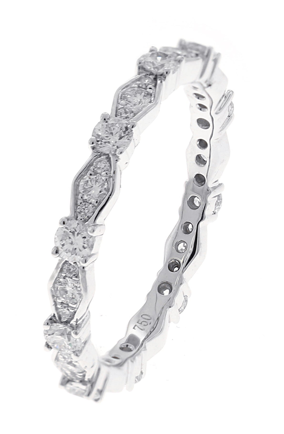 18kt White Gold Diamond Eternity Band