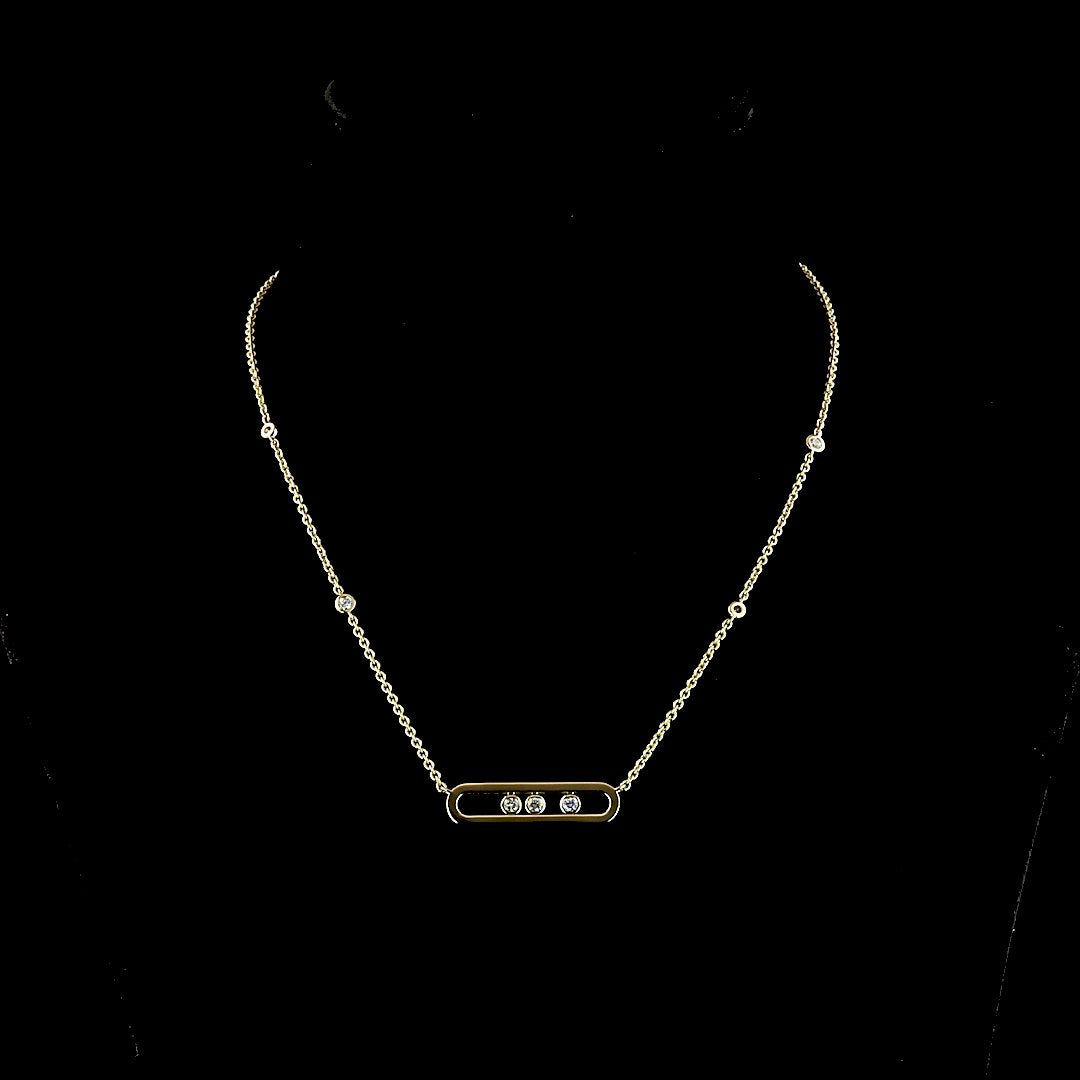 14kt Yellow Gold Lab Diamond Pendant