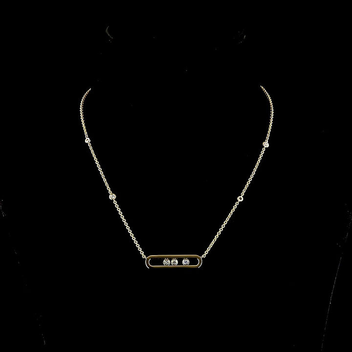 14kt Yellow Gold Lab Diamond Pendant