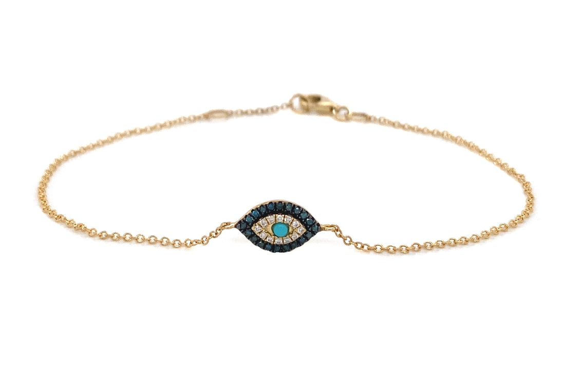 14kt Yellow Gold Diamond Bracelet