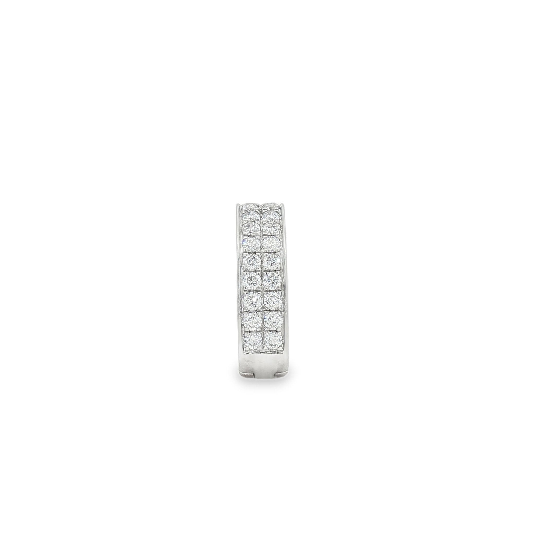 18kt White Gold Diamond Cuff Earring