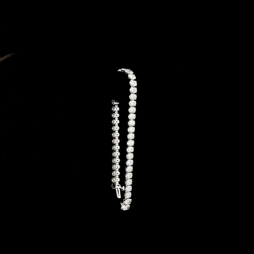 14kt White Gold Lab Diamond Tennis Bracelet