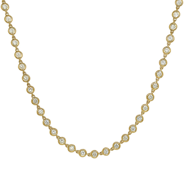 18kt Yellow Gold Diamonds-by-the Inch Necklace
