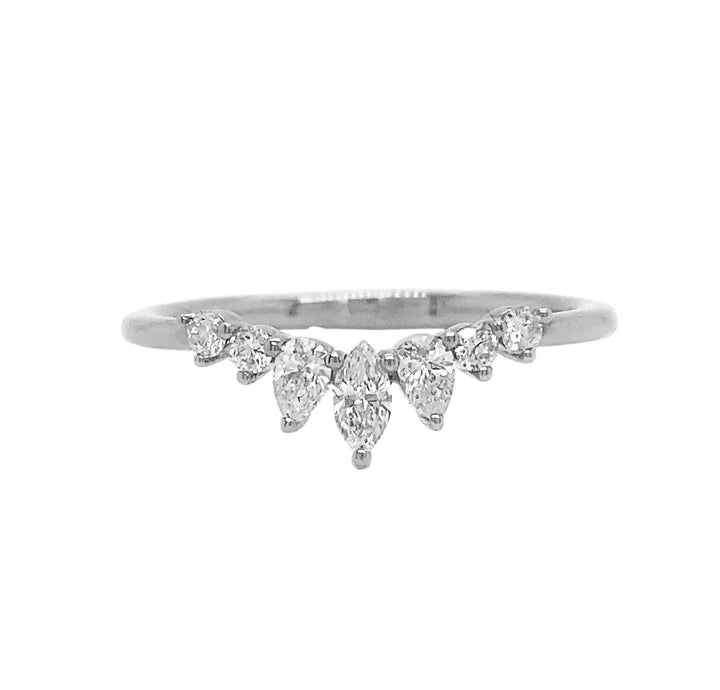 18kt White Gold Diamond Band