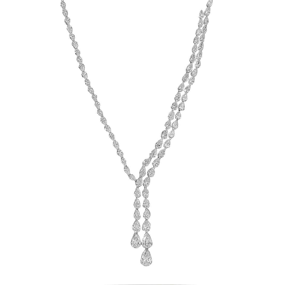 14kt White Gold Diamond Necklace