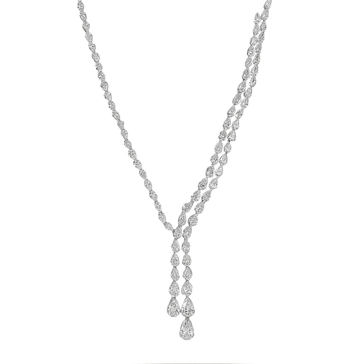 14kt White Gold Diamond Necklace