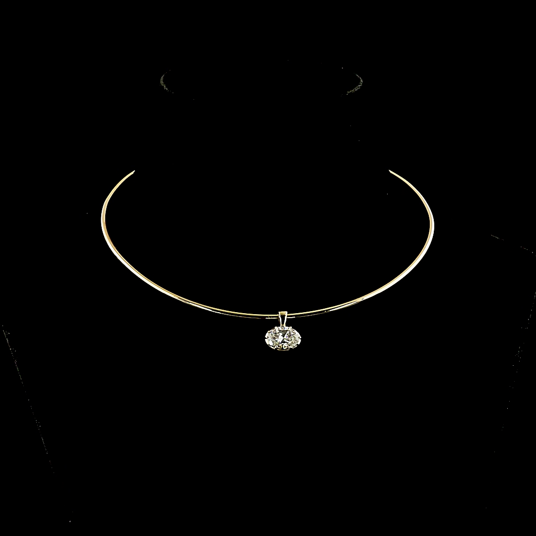 14kt Yellow Gold Lab Diamond Necklace