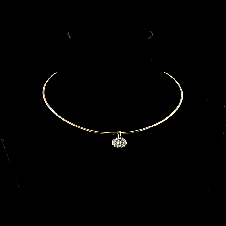 14kt Yellow Gold Lab Diamond Necklace