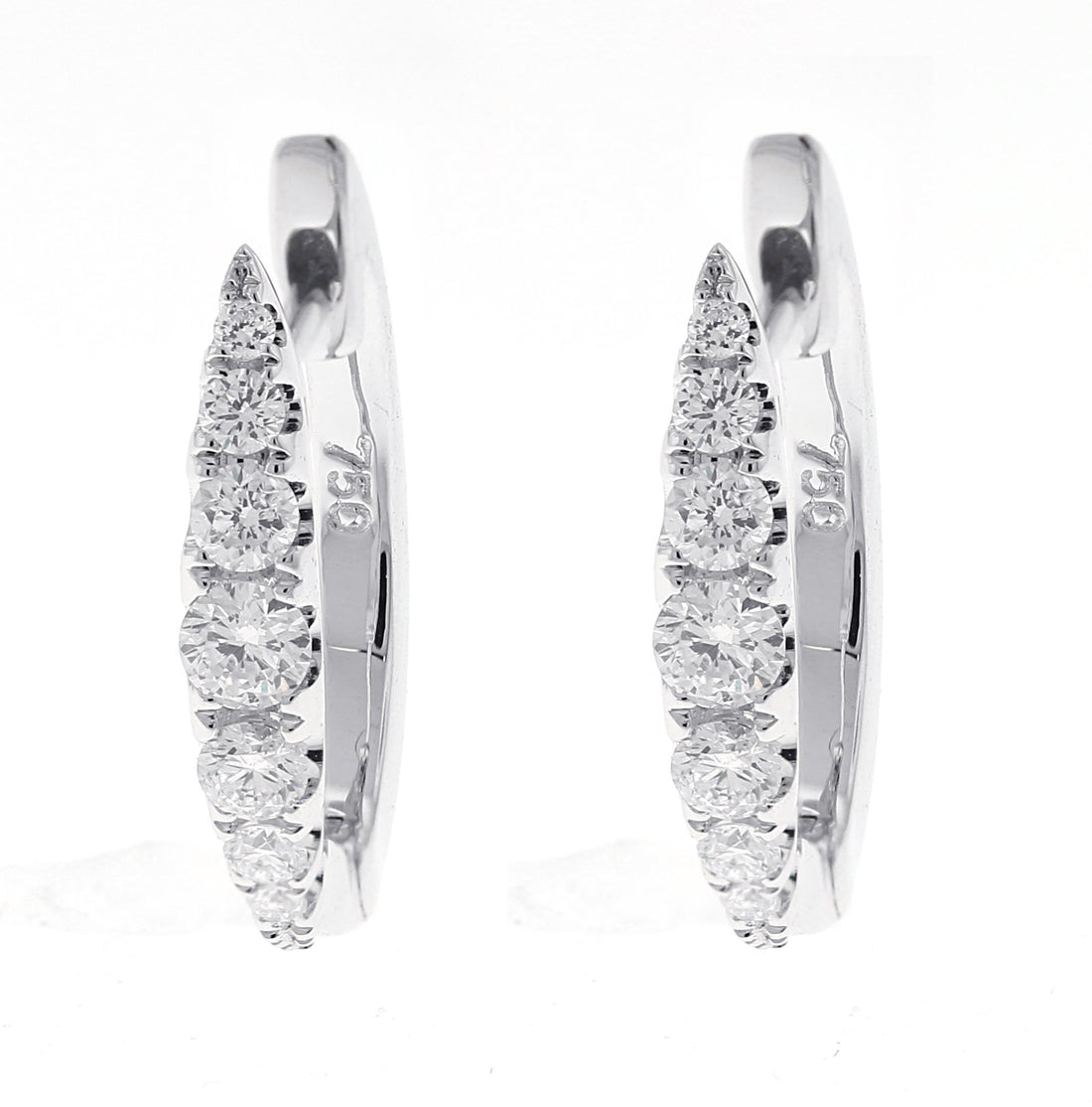 14kt White Gold Diamond Earrings