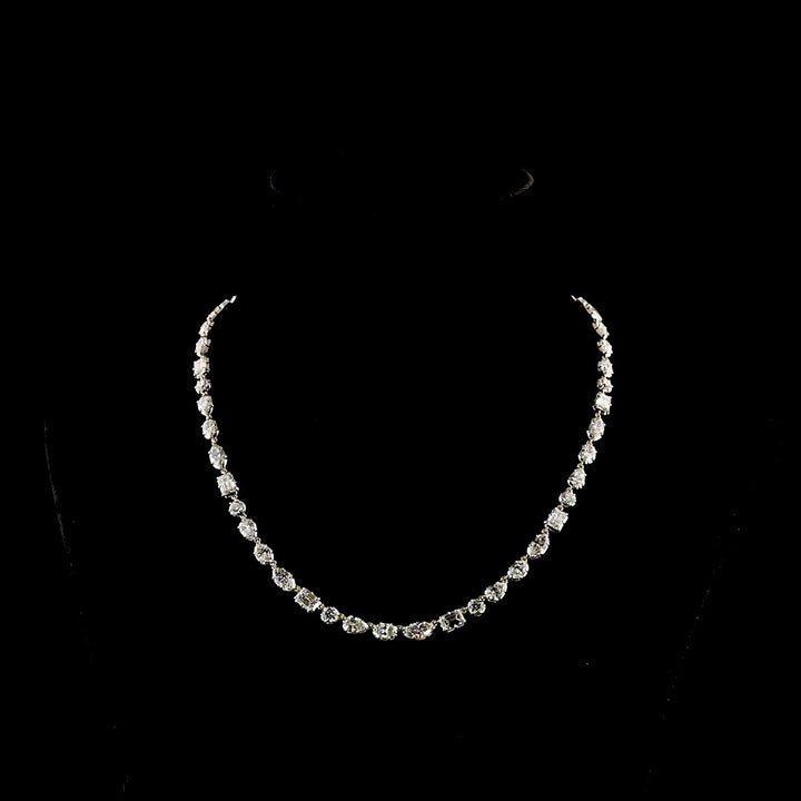14kt White And Yellow Gold Lab Diamond Necklace