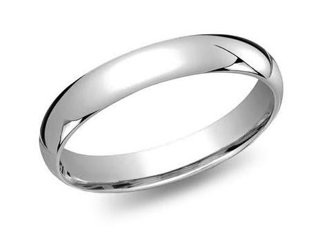 14kt White Gold Band